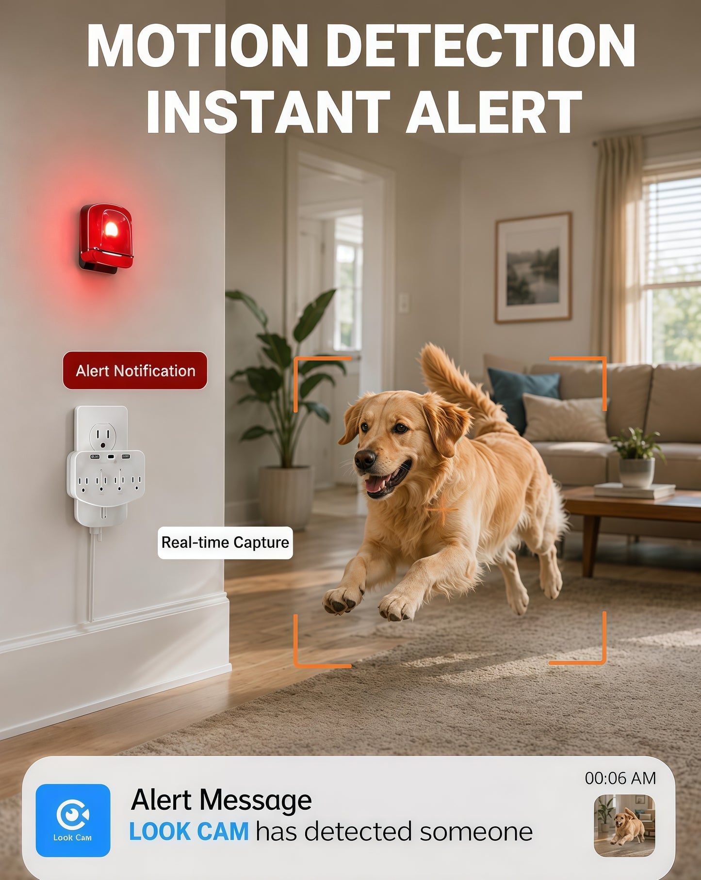Hidden camera - 1080p HD Spy camera - Nanny cam for home security - WiFi Wall-Mounted Cameras